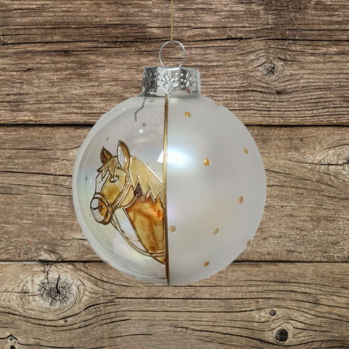 Christbaumkugel Kindertraum "Pferdekopf"