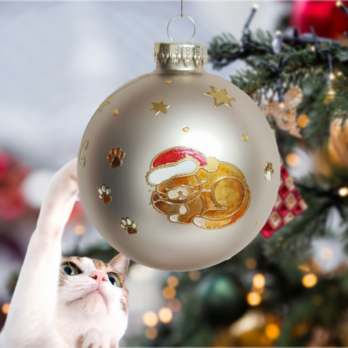 Christbaumkugel "Katze"