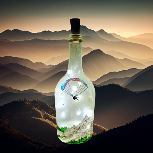 Flaschenlicht "Paragleiter"