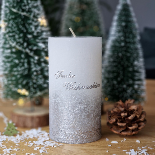 Kerze "Frohe Weihnachten"