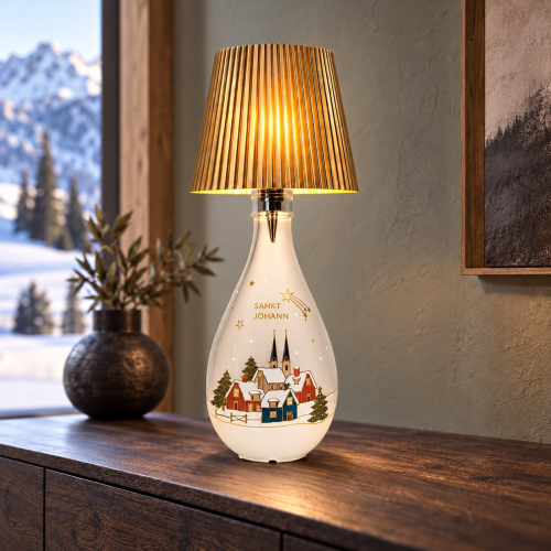 Lampe "Sankt Johann" bauchige Flasche
