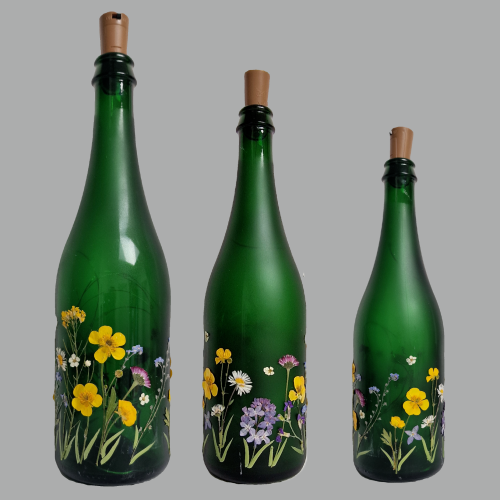 Flaschenlicht "Blumenwiese"