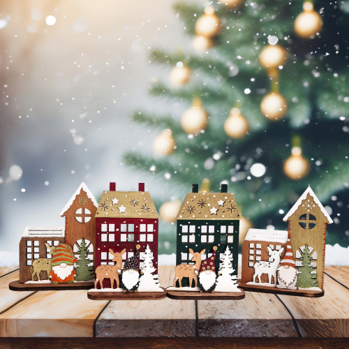 Kleine Weihnachtsdeko aus Holz 