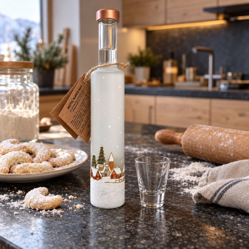 Schnapsflasche "Winterlandschaft"
