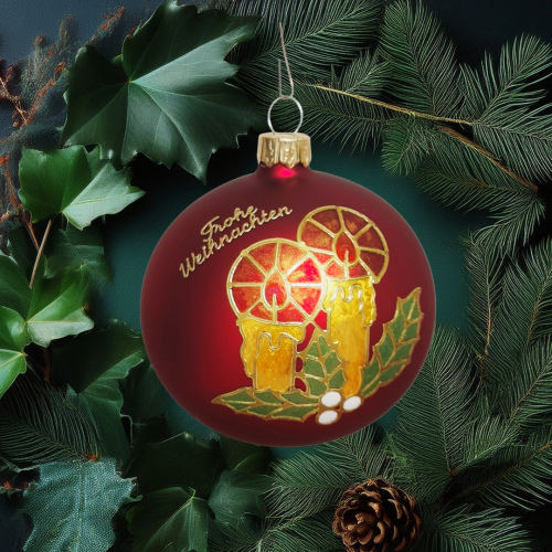 Christbaumkugel "Kerzenschein"