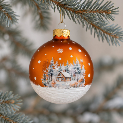 Christbaumkugel "Waldhütte"
